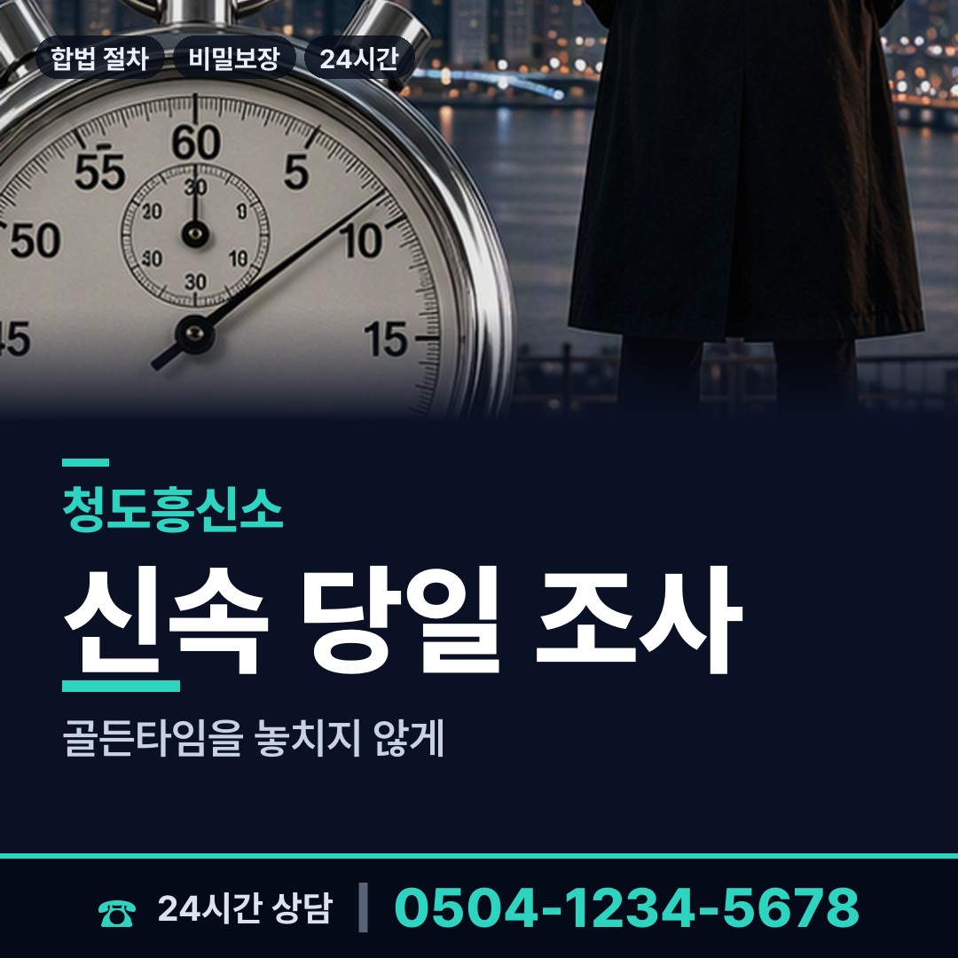 청도 각남면 부부탐정 상담 안내